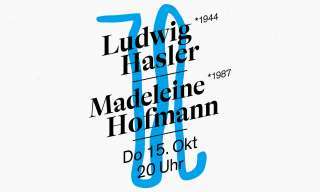Flyer: Ludwig Hasler und Madeleine Hofmann halten eine Rede zur Lage der Generationen am 15. Oktober.