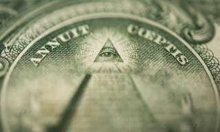 «Auge der Vorsehung», Detail auf der amerikanischen 1-Dollar-Banknote